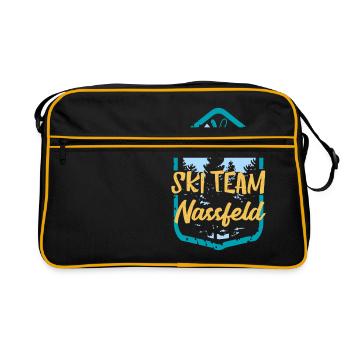 Skiteam Nassfeld Ski Team Cadeau - Sac Retro - noir/or - Devant