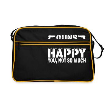 Guns Make Me Happy - You, Not So Much - Sac Retro - noir/or - Devant