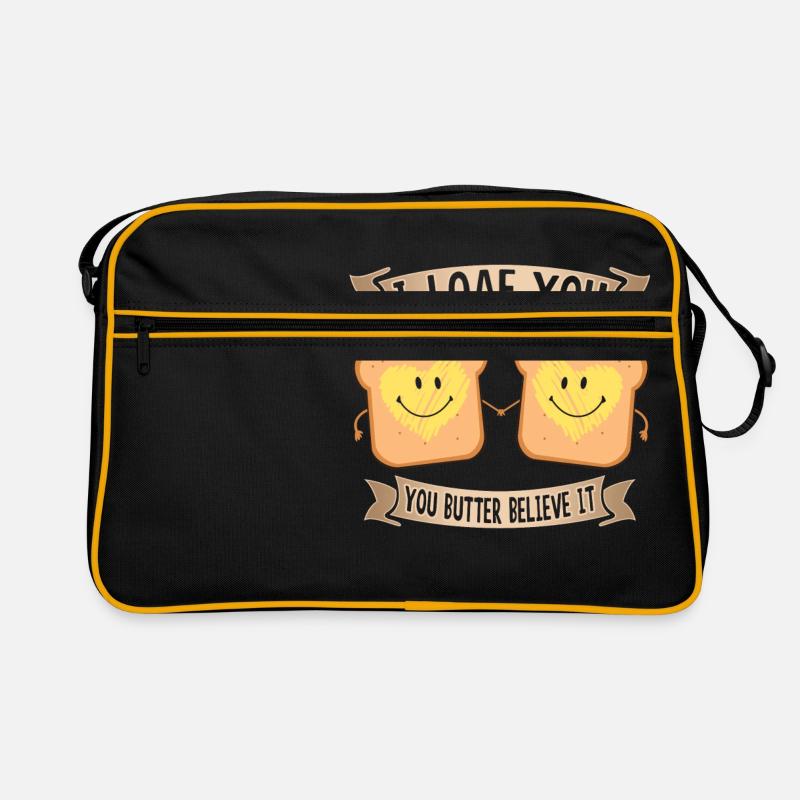 I Loaf You Saint-Valentin cadeau amour couples Sac Retro