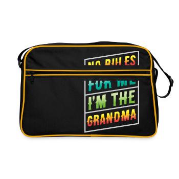Pas de règles pour moi: Je suis la grand-mère - Sac Retro - noir/or - Devant