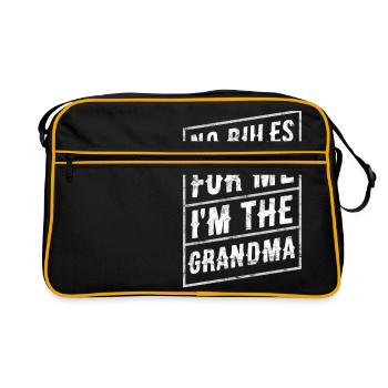 Pas de règles pour moi: Je suis la grand-mère - Sac Retro - noir/or - Devant