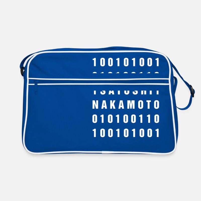 Binary 100101001 Satoshi Nakamoto Bitcoin Retro Bag