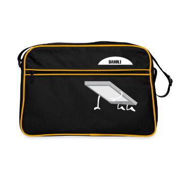 Contacts gift for People With Glasses - Retro Bag - black/gold - Front