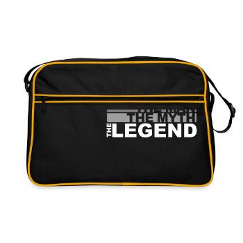 Father - The man, the myth - Retro Bag - black/gold - Front