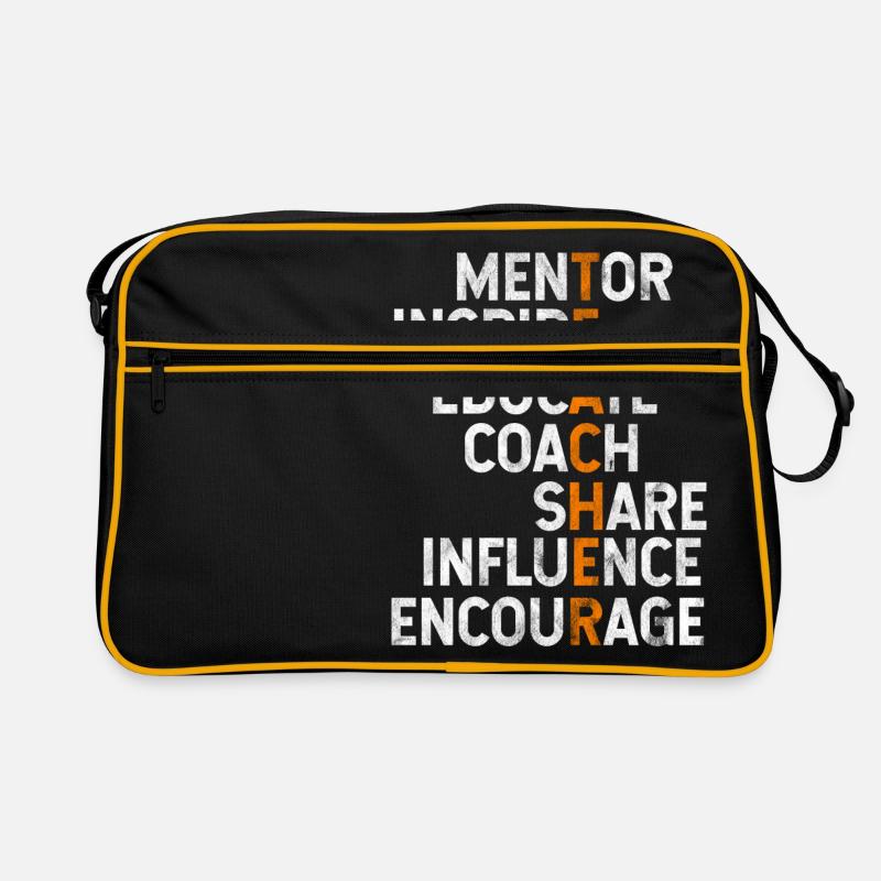 Geschenk für Lehrer oder Lehrerin Retro Tasche