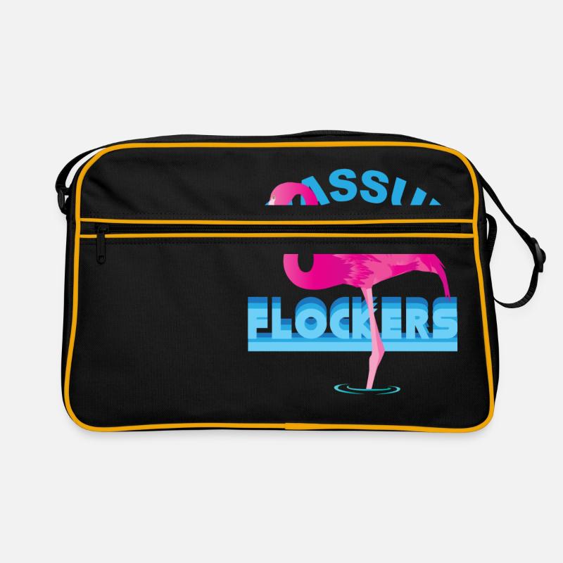 Wassup Flockers Comic Flamingo Trend Fun Geschenk Retro Tasche