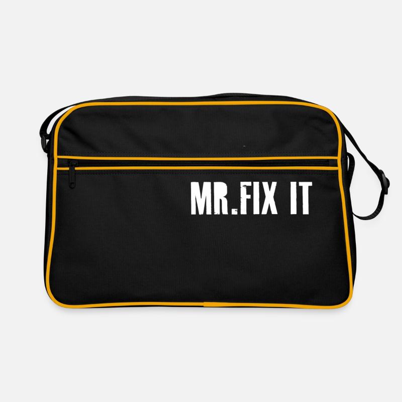 Mr Fix It Geschenk für den Mechaniker Retro Tasche