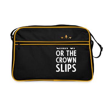 Chin Up gift for Princess - Retro Bag - black/gold - Front