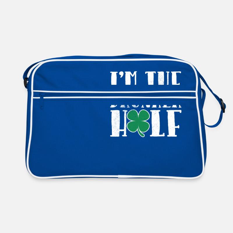 Ich bin der Drunker Half Funny St. Patricks Day Retro Tasche