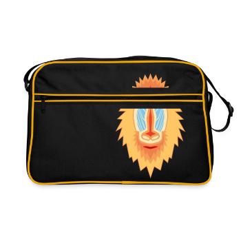 Mandrill Geometric - Retro Bag - black/gold - Front