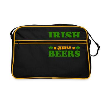Cheers irlandais et bières Saint Patrick - Sac Retro - noir/or - Devant