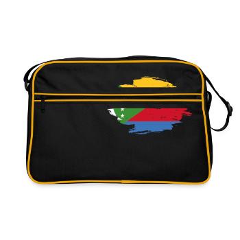 homeland flag love origin Comoros png - Retro Bag - black/gold - Front