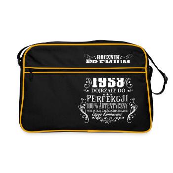 1953 65 Rocznik Premium urodziny prezent PL - Retro Tasche - Schwarz/Gold - Vorne