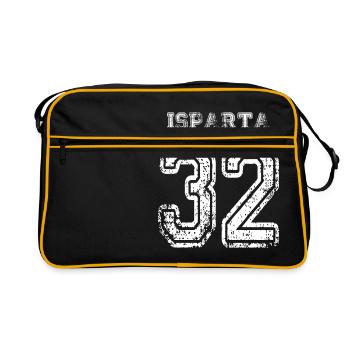 32 Isparta Turkish license plate as a gift - Retro Bag - black/gold - Front