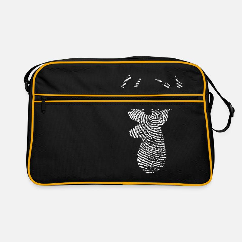 Deer Deer Head Fingerprint Wild Hunt Gift Retro Bag