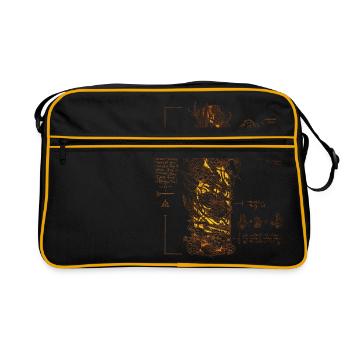 Da Vinci Beer - Retro Tasche - Schwarz/Gold - Vorne