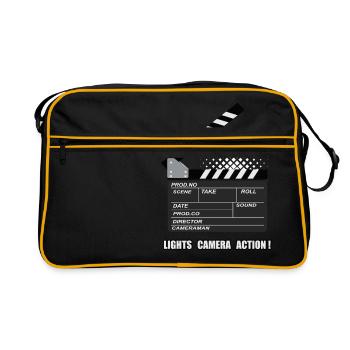 Light Camera Action - film off! - Retro Bag - black/gold - Front