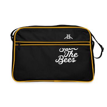 Honeybee Colony Collapse Disorder - Save the Bees - Retro Bag - black/gold - Front