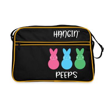 Pâques - Lapin de Pâques - Pâques - Cadeaux - Sac Retro - noir/or - Devant
