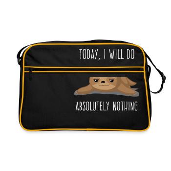 Lazy - Do - indolence - Faul - Cadeau - Sac Retro - noir/or - Devant