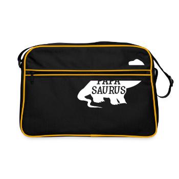 Papasaurus - Sac Retro - noir/or - Devant