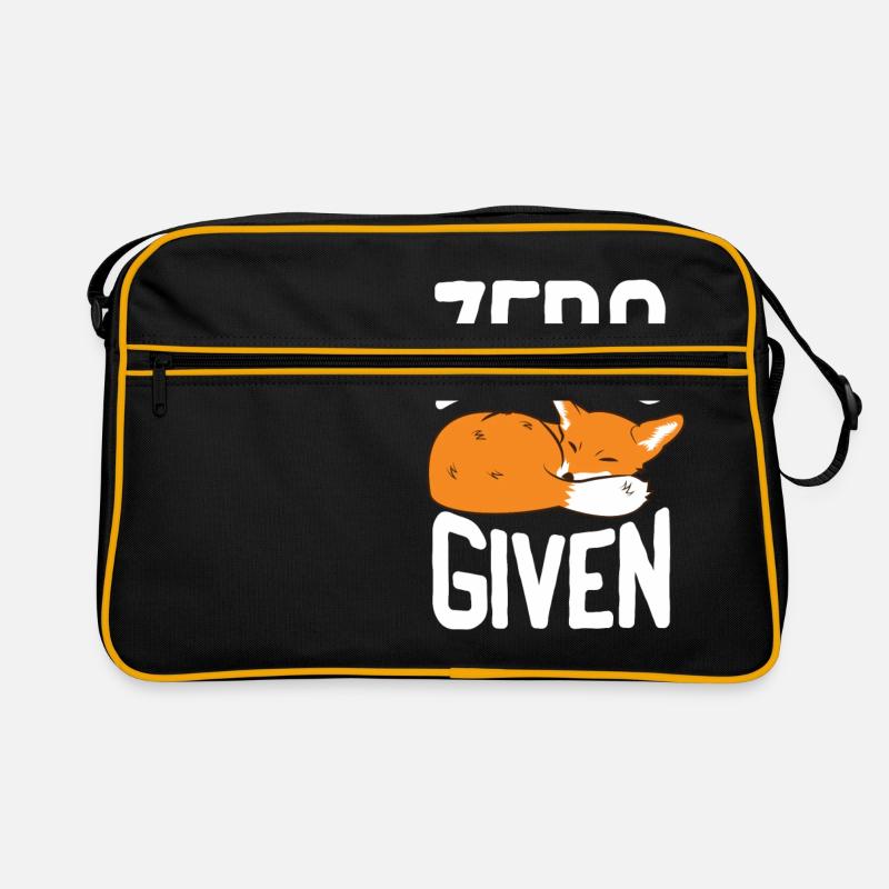 Zero Fox Given Lustiges T-Shirt Geschenk Fuchs Retro Tasche