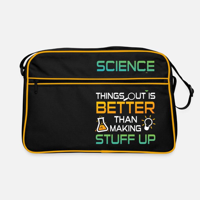 Science figuring better stuff up - Retro Bag - black/gold