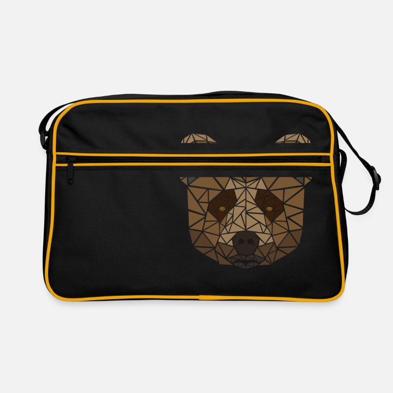 BÄR - Retro Tasche - Schwarz/Gold