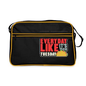 live everyday - Retro Bag - black/gold - Front