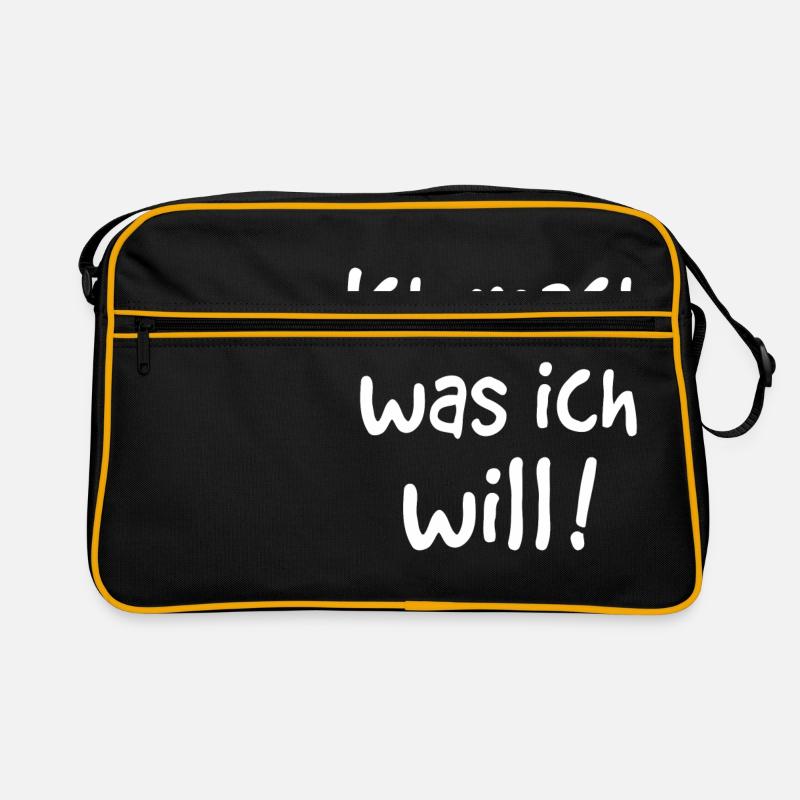 ICH MACH WAS ICH WILL Retro Tasche