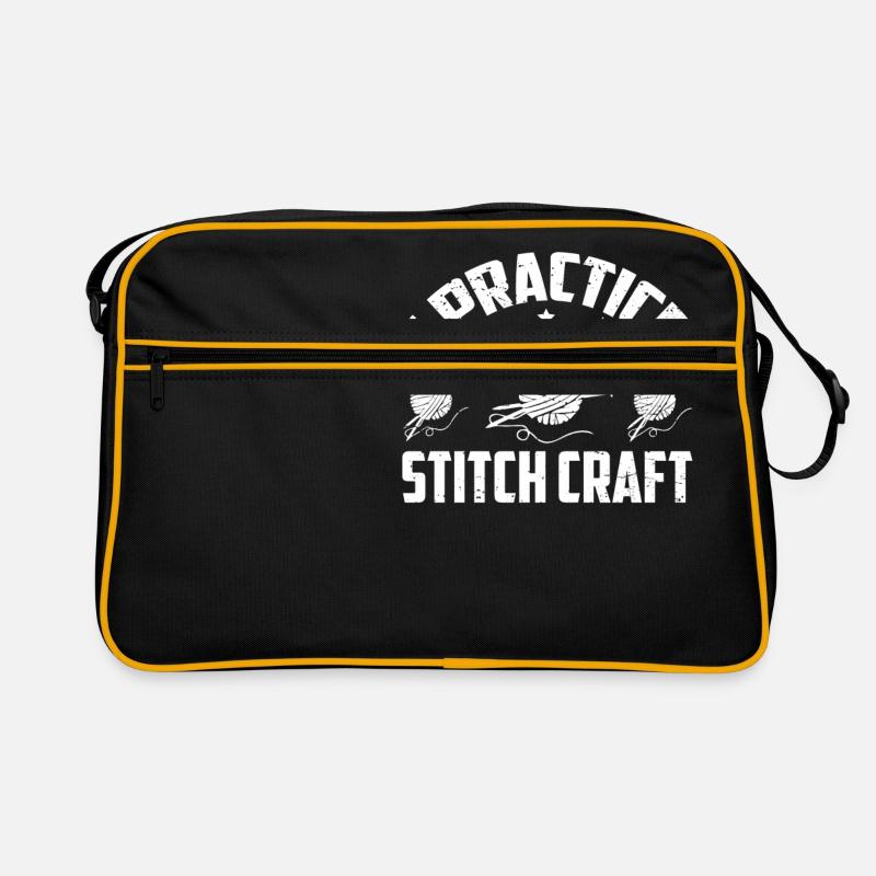 Je pratique le cadeau de tricot de métier de point Sac Retro
