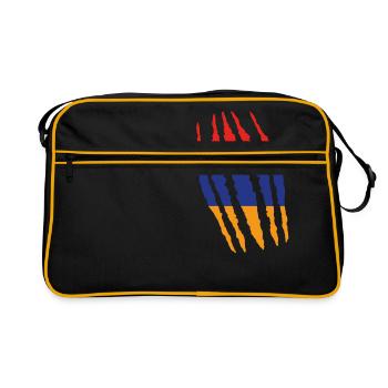 Claw Klaue Risse Herkunft Armenien png - Retro Tasche - Schwarz/Gold - Vorne