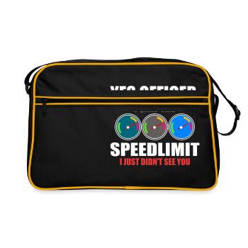 LIMITE DE VITESSE - Sac Retro - noir/or - Devant