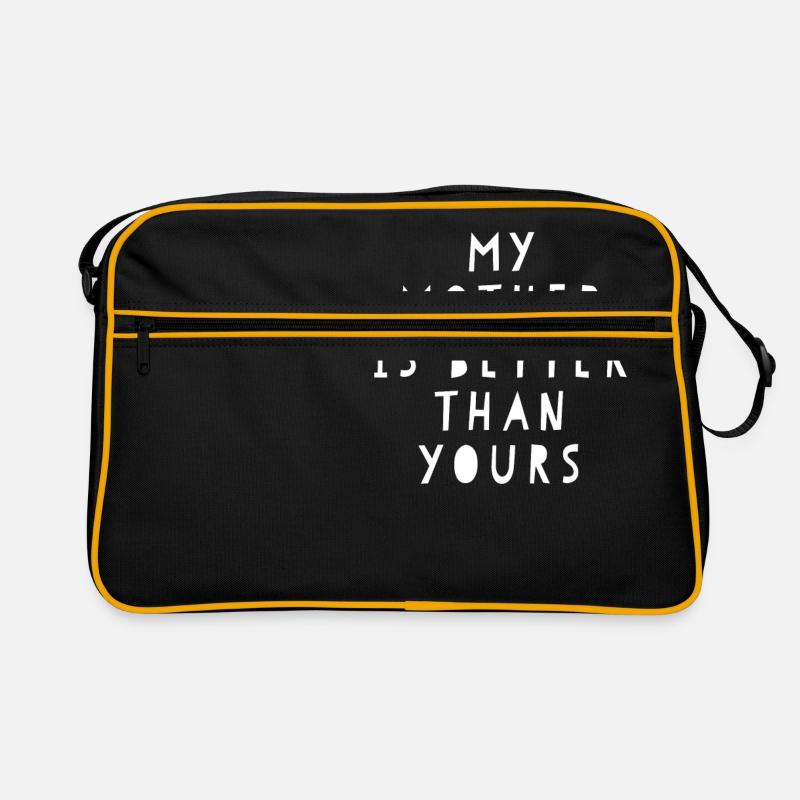 MA MÈRE EST MEILLEURE QUE LA VÔTRE - Sac Retro - noir/or