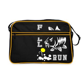 carpistes Fullrun carpe cadeau de pêche à la carpe - Sac Retro - noir/or - Devant