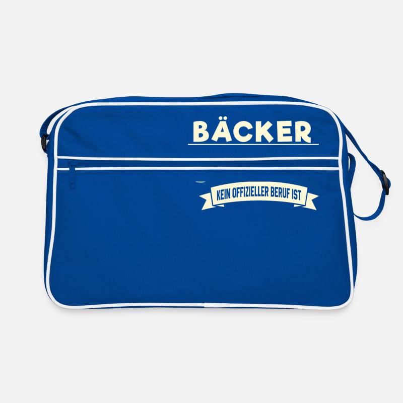 Superheld Beruf Bäcker Retro Tasche