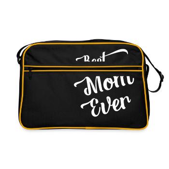 Mom - Mom - Mother's Day - Gift - Best Mom - Retro Bag - black/gold - Front