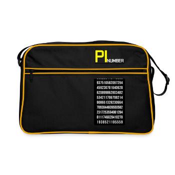 PI number - Retro Bag - black/gold - Front
