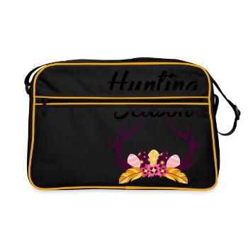 Hunting Season Egg Hunting egg hunt - Retro Bag - black/gold - Front