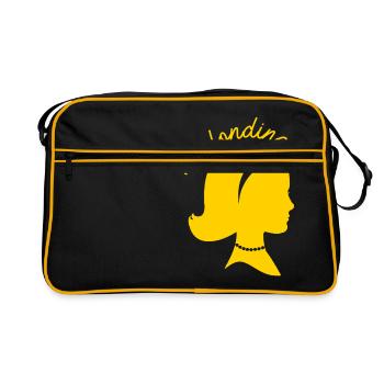 BLONDE T-shirt Conception cadeau - Sac Retro - noir/or - Devant