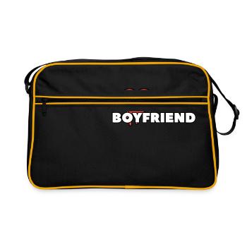 i love my boyfriend - Retro Bag - black/gold - Front