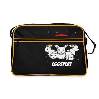 Eggspert Happy Easter Gift Happy Easter - Retro Bag - black/gold - Front