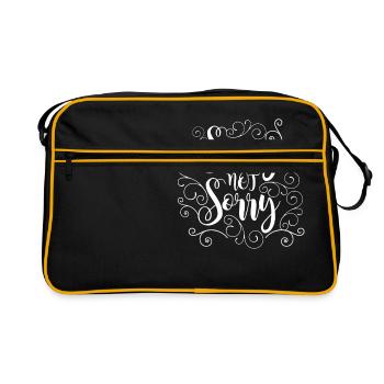 Sorry not Sorry - Gift - Shirt - Retro Bag - black/gold - Front