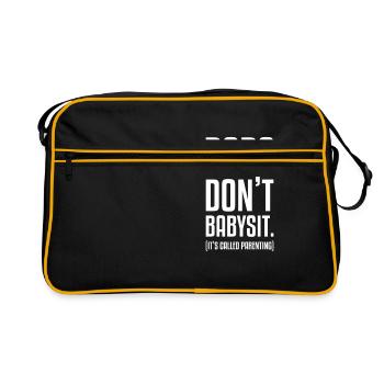 Funny Dad Gift Sarcastic Dads gift - Retro Bag - black/gold - Front