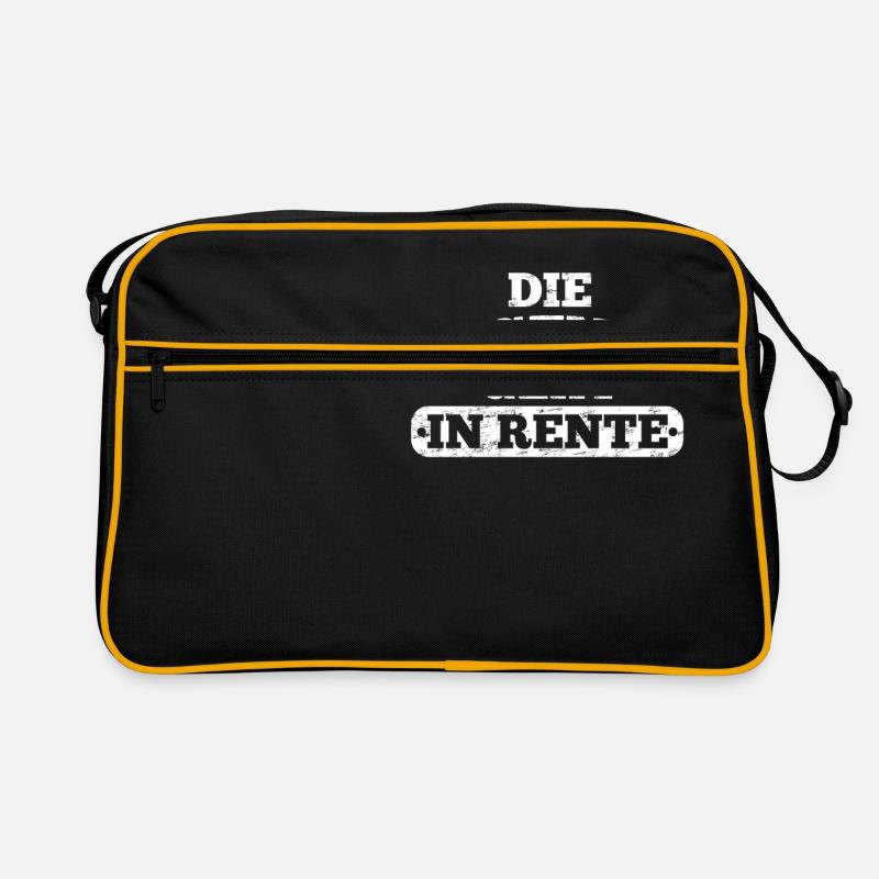 Die Legende geht in Rente Retro Tasche