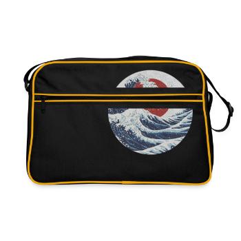 Wild seascape - Retro Bag - black/gold - Front