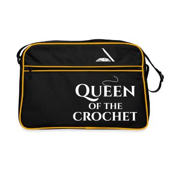 Crochet - Crochet - Needlework - Needle - Queen - Retro Bag - black/gold - Front