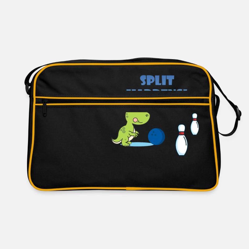 Split arrive Dino Trex T-Rex Bowling T-shirt Sac Retro
