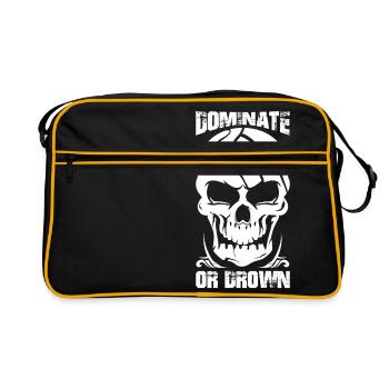 Water-polo water-polo dominer ou noyer crâne - Sac Retro - noir/or - Devant