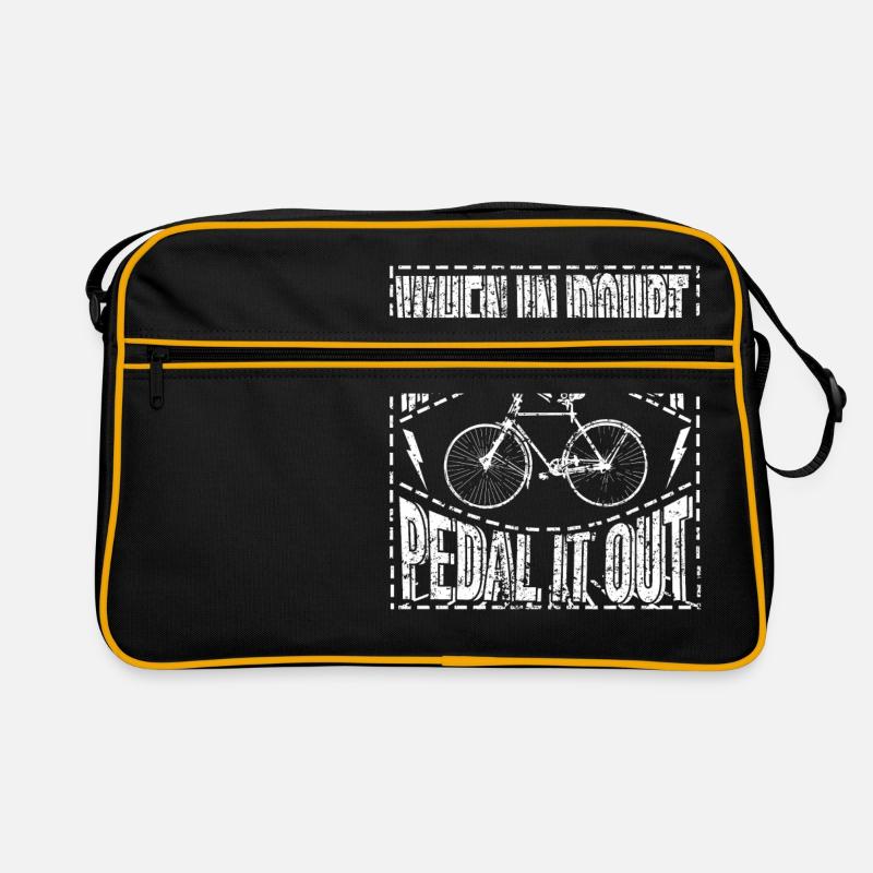 When In Doubt Pedal it Out Retro Tasche